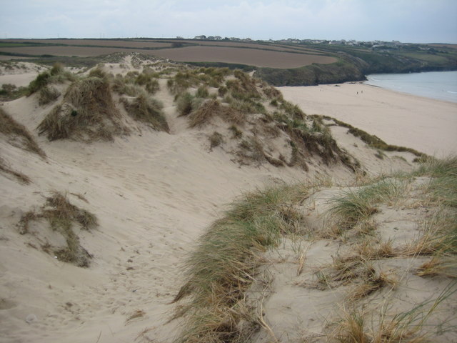 Sand dunes, Crantock Beach