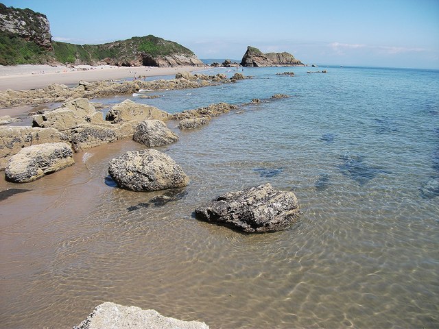 Monkstone beach in July