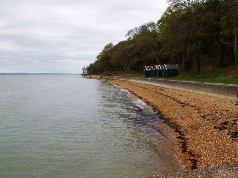 The beach by the Esplanade, East Cowes, Isle of Wight