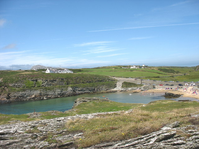 Porth Dafarch cove from the south