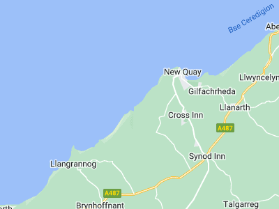 New Quay, Cornwall map