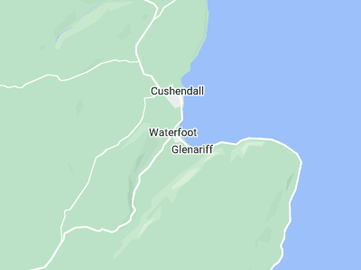 Waterfoot, Cornwall map