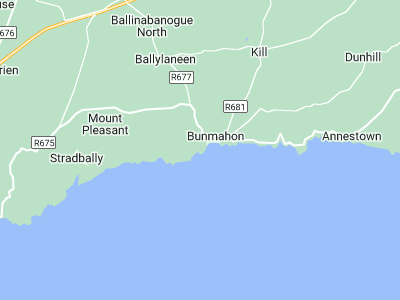 Bunmahon, Cornwall map