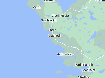 Ullapool, Cornwall map