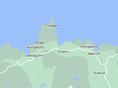 Melvich, Cornwall map