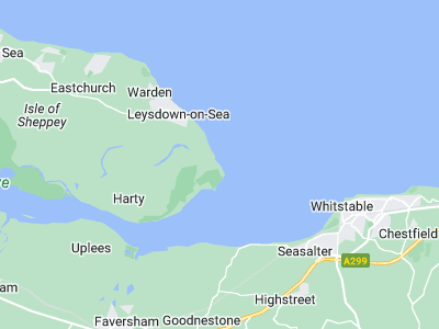 Sheerness, Cornwall map