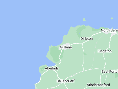 Gullane, Cornwall map