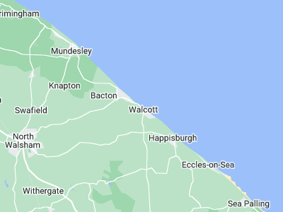 North Walsham, Cornwall map