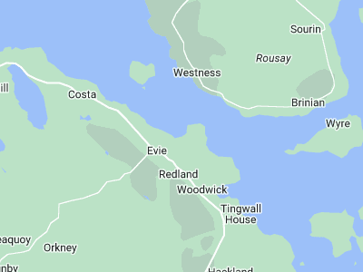 Aikerness Bay, Cornwall map