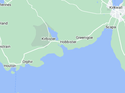 Orphir, Cornwall map