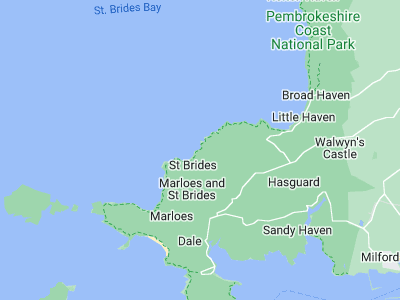 St Brides, Cornwall map
