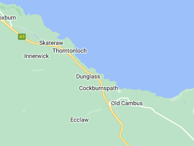 Dunbar, Cornwall map