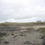 View landward from Ynys Sych across Porth y Cwch sands