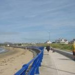 The renewed and extended promenade at Trearddur Bay