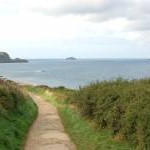 Coastpath south of St George's Well, Padstow