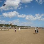 Frinton-on-Sea: Kite flying on the beach