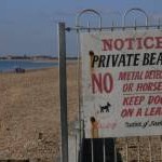 Notice on Hayling Beach