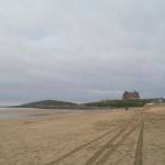 Towan Head and the Headland Hotel from Fistral Beach