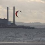 Kite-surfer off Longniddry