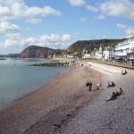 Sidmouth seafront looking west