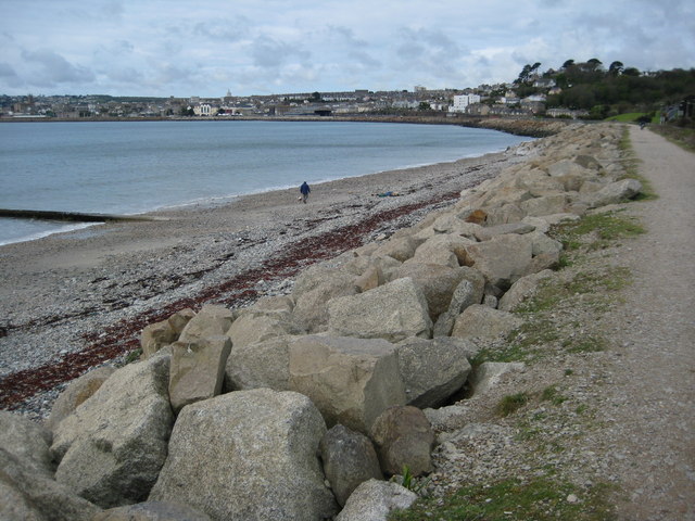 Sea defences, St Michael's Mount Bay
