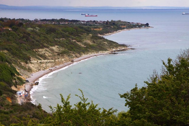 Whitecliff Bay and Foreland from Culver Down