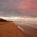 Bournemouth: water’s edge at dusk
