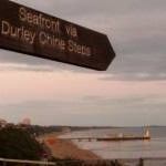 Bournemouth: signpost to Durley Chine Steps