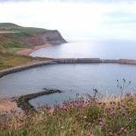 Bay and old jetty at Skinningrove