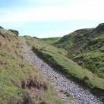 Path inland towards Pont yr Afon Fawr