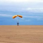 Parachutist, Southport Beach