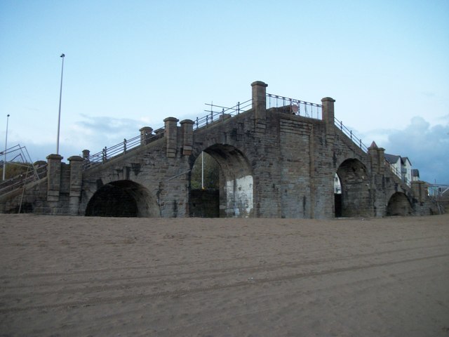 Disused Bridge From Beach