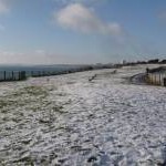 Southbourne: cliff top under snow