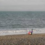 Bournemouth: a kite on the beach