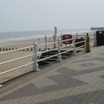 Steps to beach from North Marine Promenade Bridlington
