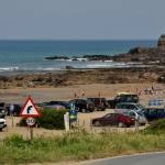 Widemouth Bay : Sandy Bay & Car Park