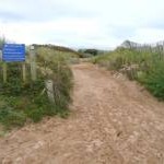 Start of permitted bridle path, Formby