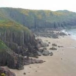 The beach at Presipe, Manorbier