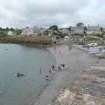 Part of Moelfre from the seawall