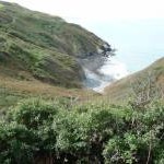 Part of the Ceredigion Coast Path above Traeth y Coubal