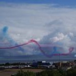 The Red Arrows after the Great North Run