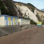 Beach huts and cafe, Stone Bay, Broadstairs