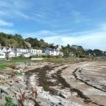 Beach and houses at Rockcliffe