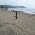 The beach at Swanage