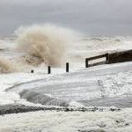 A stormy day on Rossall Beach