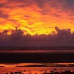 Sunset on Rossall Beach