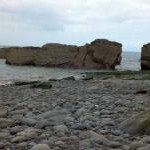 The beach and rocks at Heddon's Mouth