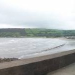 The beach at Carnlough viewed from Bay Road