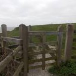 Niton: kissing gate at St. Catherine�s Point