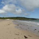 View N along beach, Traeth yr Ora, Anglesey